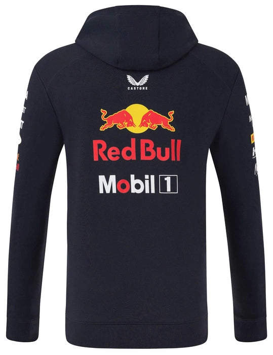 Red Bull Racing F1 Men's 2025 Team Full Zip Hoodie - Navy