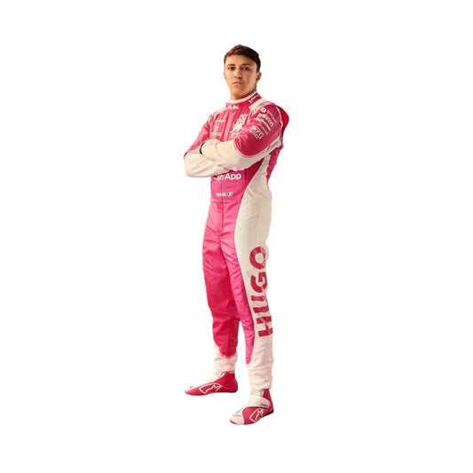 Isack Hadjar 2025 Racing Bulls F1 Inspired Race Suit (pink) | Prokart Racegear