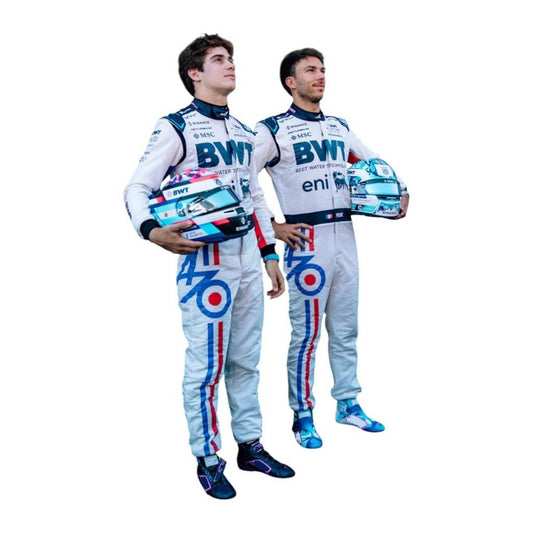 2025 Pierre Gasly Spanish GP celebrate 70 years Race Suit