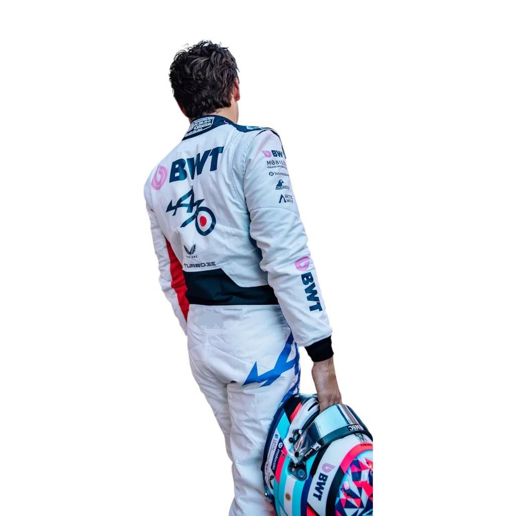 2025 Pierre Gasly Spanish GP celebrate 70 years Race Suit
