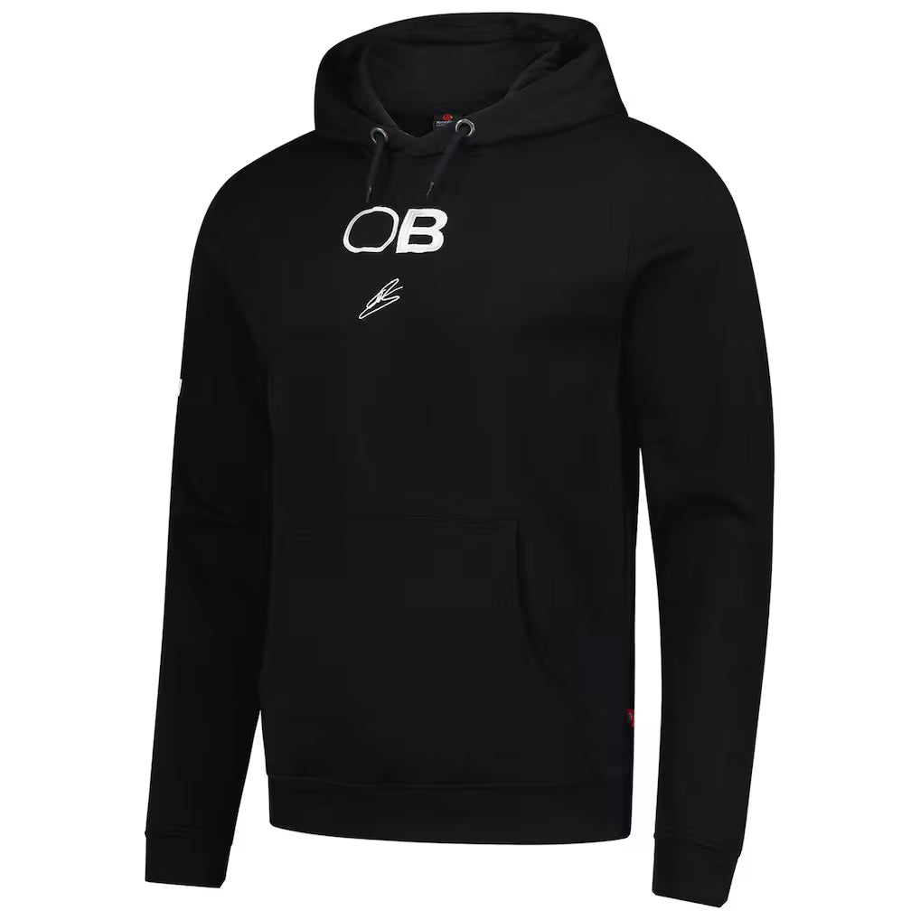 Men's Ollie Bearman Black Haas F1 Team 2025 Fan Wear Hoodie