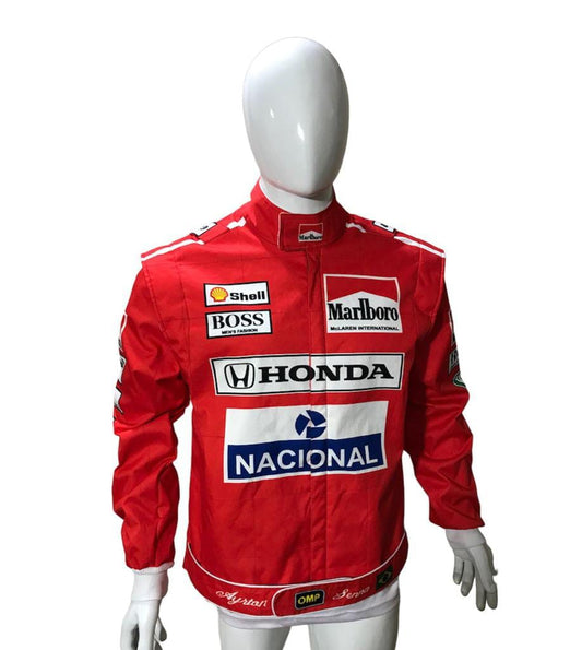 Ayrton Senna F1 Vintage Racing Honda Jacket