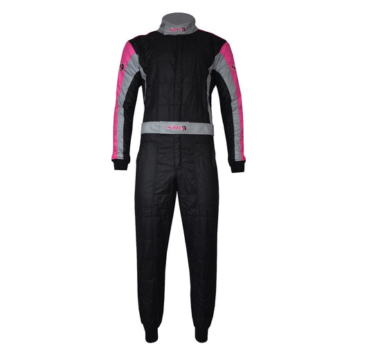 STR “Club” Race Suit – Triple Layer FIA Approved Black Pink