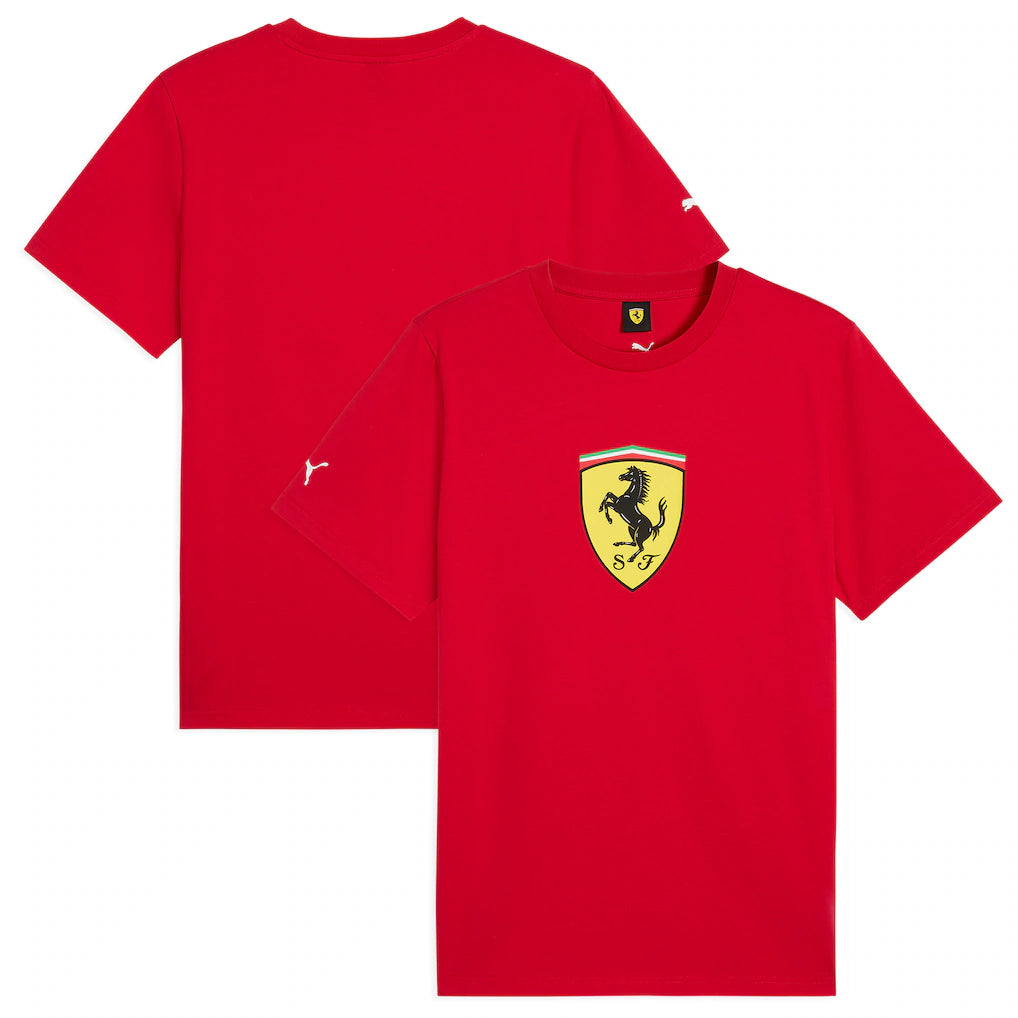 Scuderia Ferrari Puma Large Shield T-Shirt - Red
